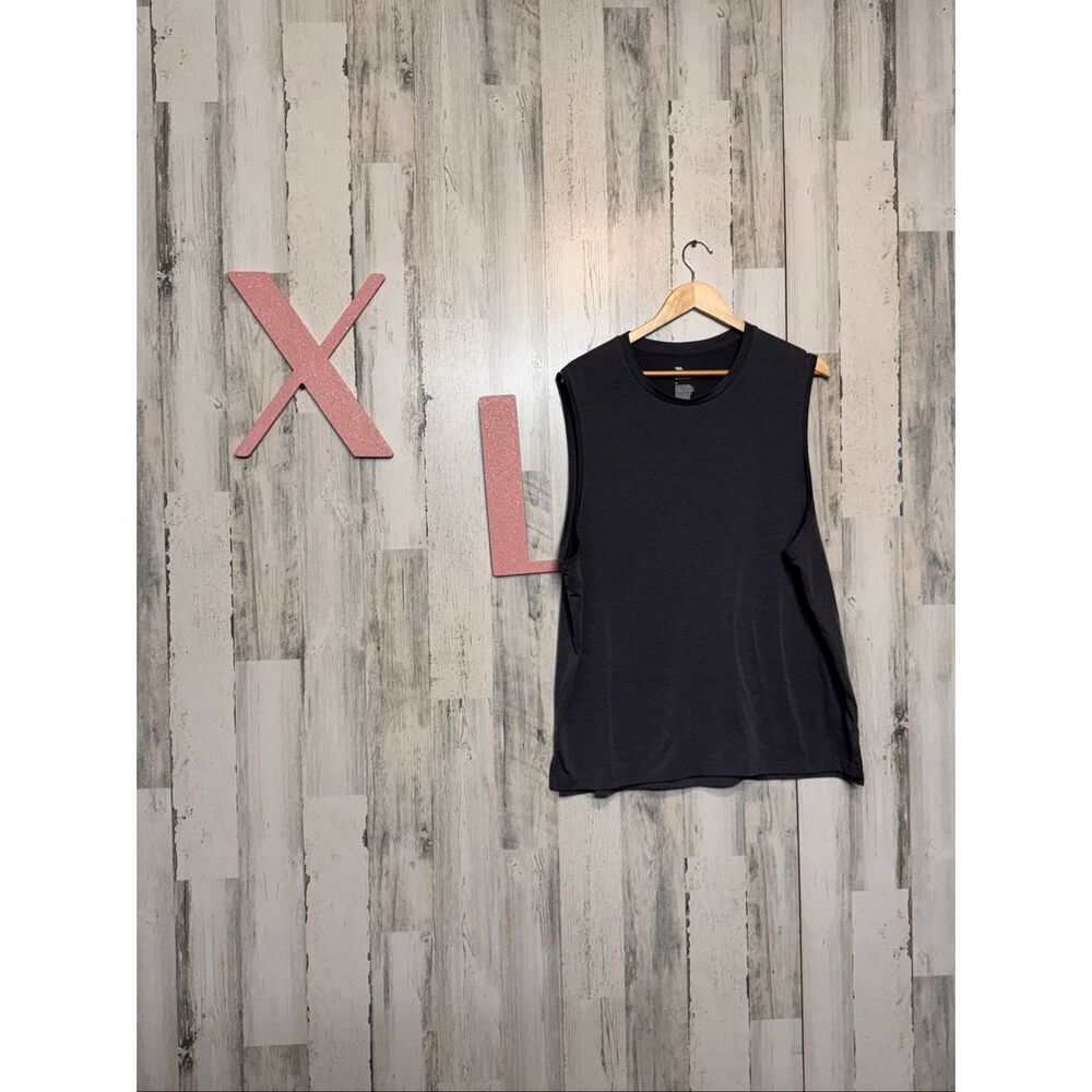 All In Motion Charcoal Sleeveless Muscle Tank Top XL | Men’s Athletic Workout Sh